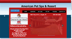 Desktop Screenshot of americanpetspa.com